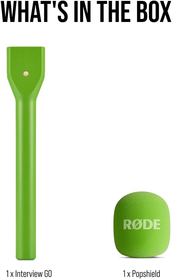 RØDE Interview GO Handheld Adaptor for RØDE Wireless Microphones (Green)