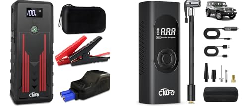 Portable Car Jump Starter and Tire Inflator Portable Air Compressor