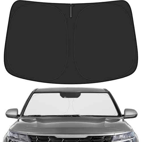 DWKJMYCP Custom Windshield Sun Shade for Kia Seltos 2021-2025 Foldable Reflective Sunshade Seltos...