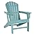 Signature Design by Ashley Sundown Treasure Outdoor Patio HDPE Weather Resistant Adirondack Chair, Blue