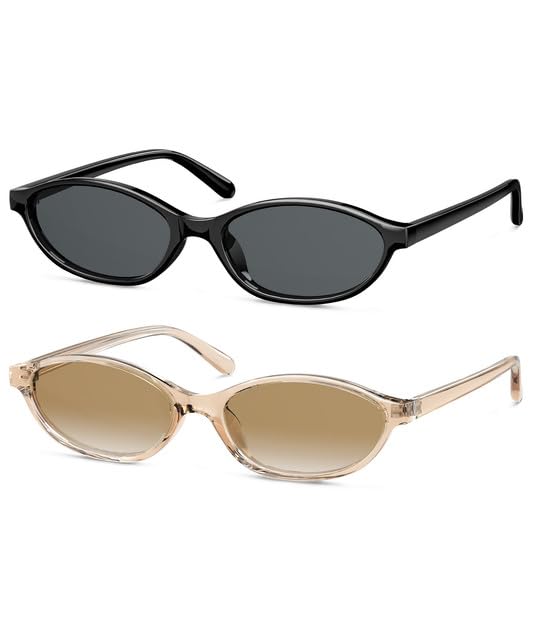 Retro Cat Eye Sunglasses for Women UV400 Protection Lightweight Square Frame Shades for Driving Travel Daily Wear