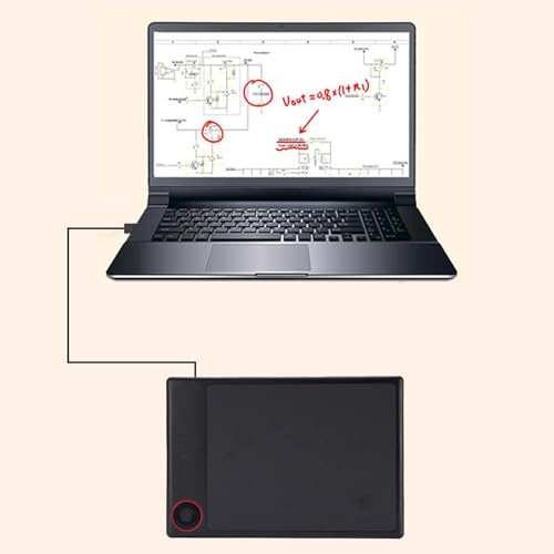 Tableta digitalizadora para dibujo, área activa grande de 10 x 6 pulgadas, con lápiz sin batería y 8192 niveles de sensibilidad a la presión, para PC, pintura, diseño y enseñanza en línea miniatura 6