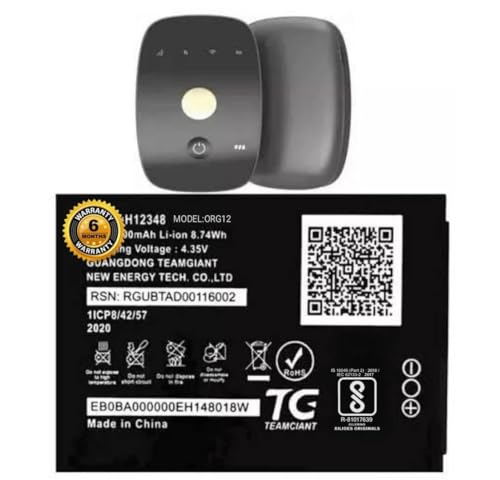 Image of Original H12348 Battery for Jio WiFi Reliance Jio WiFi Dongle /Airtel WiFi / M2S Fi 2 / Wireless Router 4g FI2 / M2 hot spot Battery with 6 Month Warranty**(F000195)