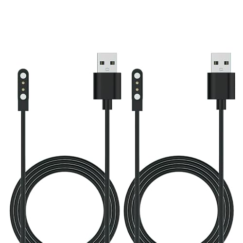 Lot de 2 câbles de Chargeur Montre Connectée, Câble Chargement Ma...