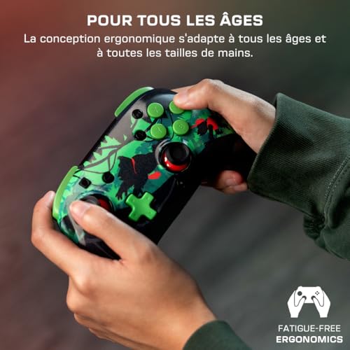 Turtle Beach Rematch Donkey Kong Manette sans fil sous licence officielle de Nintendo w/lenticulaire. Bouton C indisponible pour Switch 2 et Switch