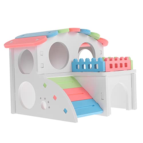 ifundom Indoor Hamster Playground Multi Functional Hideout for Small Animals Safe Chinchilla Cage Accessories Easy to Clean for Hamsters Hedgehogs and Guinea Pigs Approx