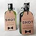 Groomsman and Best Man Proposal Tags ● Set of 10 ● It's time to Suit Up | Will You be My Groomsman Card | Best Man Request | Proposal Box - Wanna Take a Shot (Set C)