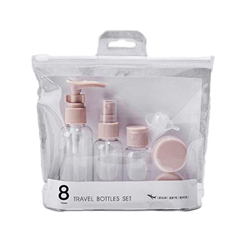 Travel Bottles & TSA Approved Toiletry Bag ，Empty Spray Bottles,cleaning Products with Mist,Leak