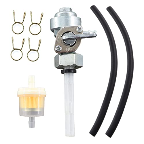 MCHNIC Benzinhahn Kraftstoffhahn mit Benzinschlauch Bezinfilter für Matrix PG 3010-F 3KW 6,5PS
