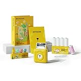 PeriPage A6 Mini Printer, Maximum Printing Width 2', Wireless Bluetooth Portable Thermal Printer, 203 DPI Clear Resolution, Connected Through Mobile APP, Can Print Labels, Stickers, Photos (Gift Box)