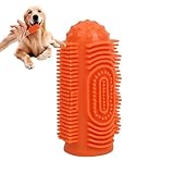 Design utile : conçue pour un accès optimal à la bouche, la brosse à dents pour chien s'adapte en toute sécurité dans la bouche des petits animaux de compagnie, permettant un nettoyage en profondeur sans inconfort, assurant aux animaux de compagnie une routine de dents plus saine pendant le brossage régulier