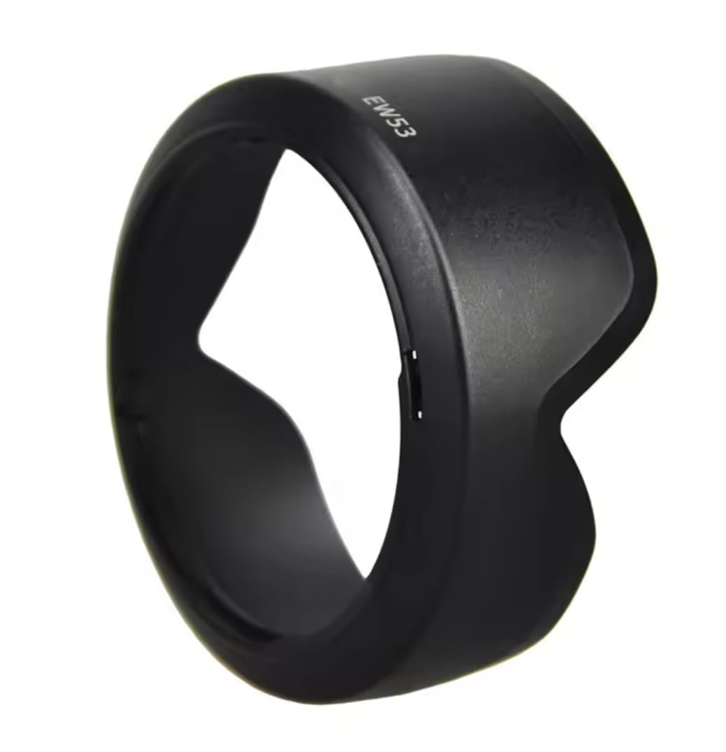 49 mm EW-53 osłona obiektywu | Kompatybilna z Canon EOS R100 R50 M50 Mark II M5 M6, RF-S 18-45 mm F4.5-6.3 is STM, EF-M 15-45 mm f/3.5-6.3 IS STM