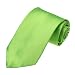 DAA3E01U Lime Green Solid Woven Microfiber Tie For Boss Necktie Best For Business By Dan Smith