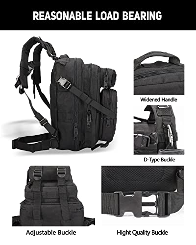 Bomturn For Mens Tactical Backpack Military Backpacks 27L Small Army Survival Backpacks Small Waterproof Bug Out Bag #TOP3