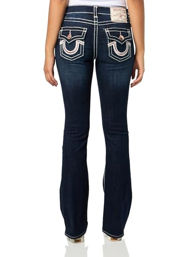 True Religion Becca MID Rise Bootcut Flap Pocket Super T Women's Jeans - Dark Stone Fox2