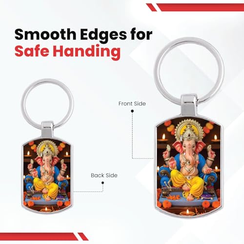 Image of Premium Printed Metal Keychain for Men & Women | High-Definition Artwork Print | Durable Key Ring for Car, Bike, Home & Office Keys | Stylish Decorative Key Holder Gift