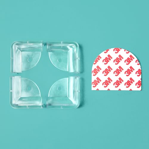 Image of Regalo 4 Pack Safety Corner & Edge Protectors for Baby Proofing, Clear Furniture Corner Guards, Clear