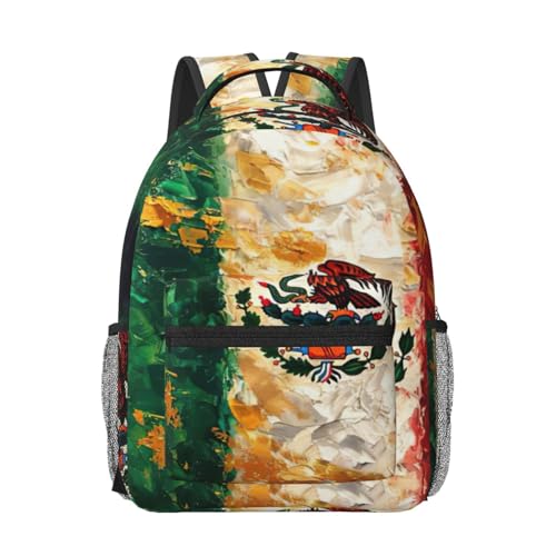 Sac à dos ordinateur portable drapeau mexicain américain sac de travail bagage avion