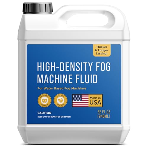 Maplefield High-Density Halloween Fog Machine Fluid - 32 oz - Great for Haunted...