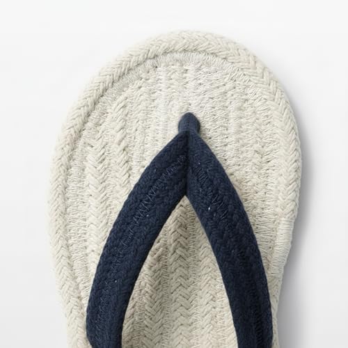 Image of Sohum V Strap Cotton Braided Slippers for Men & Women 1 Pair | Ultra-Soft, Lightweight & Breathable| Handmade Unisex Flip Flops