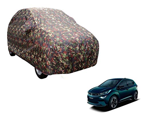Image of Auto Hub Car Cover Compatible with Tata Altroz with Weather Proof, Triple Stitched, Altroz Car Cover Jungle Look
