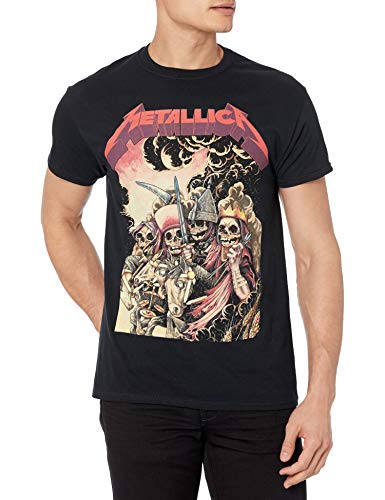T-Shirt Metallica Four Horsemen pour Homme en coton noir vintage