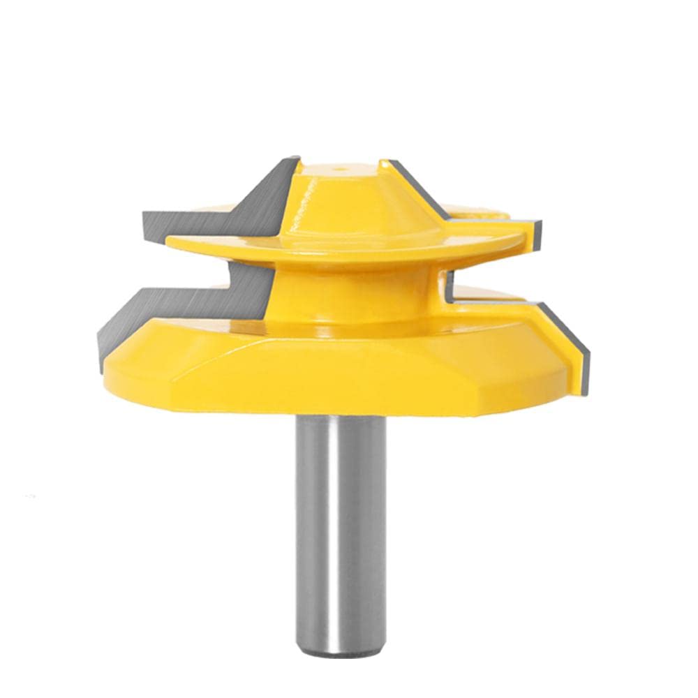 Set of 3 Lock Miter 45 Degree Glue Joint Router Bits .Glue Joint Set Woodworking Cutter for Woodworking Tools(12.7X69mm)