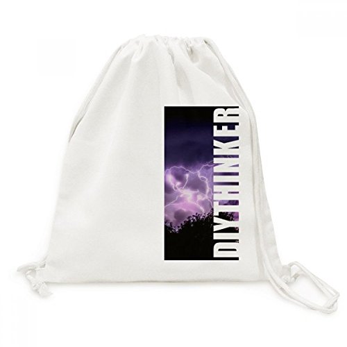 Sac cordon toile pourpre nuit pour vos escapades