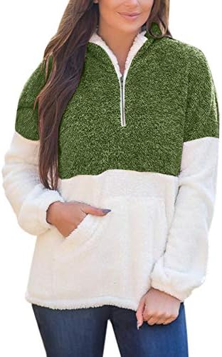 Half zip fuzzy pullover Clearance