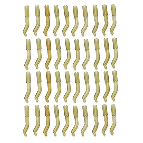 40 pezzi 50 pezzi 60 pezzi Manicotto da pesca Clip di sicurezza Linea di fissaggio Manicotto a cambio rapido Accessorio per la pesca Kit per attrezzatura da pesca alla carpa (40 pezzi)