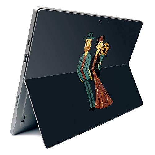 Image of MightySkins Carbon Fiber Skin for Microsoft Surface Pro 7 - Love is Art | Textured Carbon Fiber Finish | Easy to Apply, Remove, and Change Styles | Made in The USA
