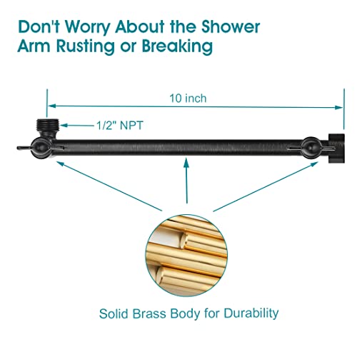 Regadera de Mano BRIGHT SHOWERS con Brazo Extensor 10" miniatura 5