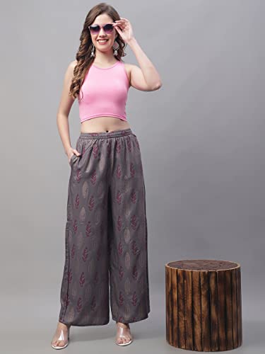 Image of Pistaa's Women's Regular Fit High Rise Palazzo