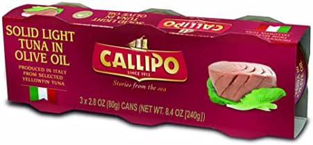 Callipo Italian Canned Tuna in Olive Oil 2.8 Oz (Pack of 9)