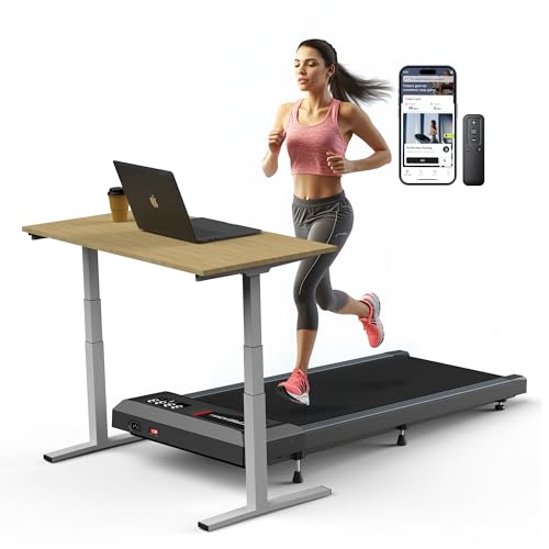 WELLFIT Walking Pad Treadmill with Incline/Decline,300+ lbs Capacity,2.5HP Quiet Standing