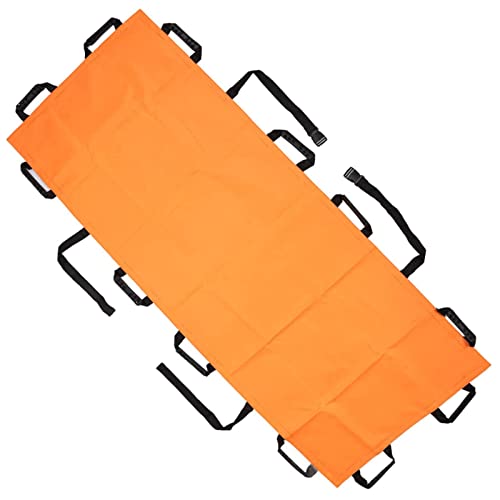 Civière pliable, Brancard en nylon durable et facile à plier 12 poignées Poignée d'urgence confortable pour les patients
