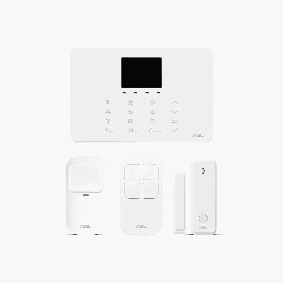 Kit Central de Alarme Izzy Touch AGL – Central de Alarme WiFi com Display Touch, Automação, Controle pelo APP AGL Home e Integração com Assistentes de Voz.