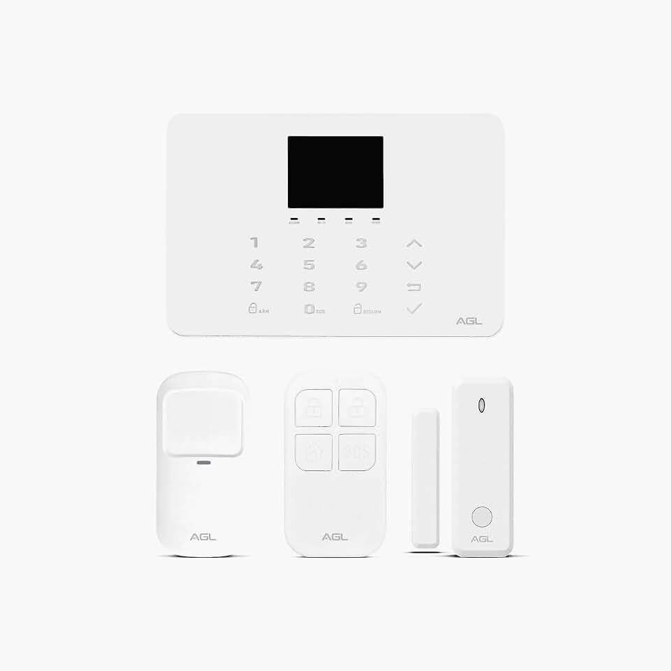 Kit Central de Alarme Izzy Touch AGL – Central de Alarme WiFi com Display Touch, Automação, Controle pelo APP AGL Home e Integração com Assistentes de Voz.