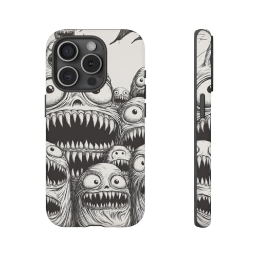 Coque iPhone 15 Pro Slimy Monster Heads mate anti-rayures