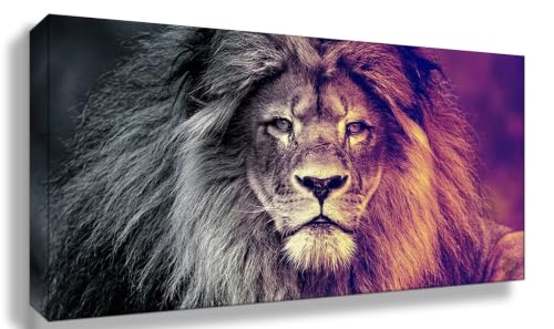 Peinture diamant lion 5d kit complet cadeau homme et adulte mosaique strass full drill 60x120