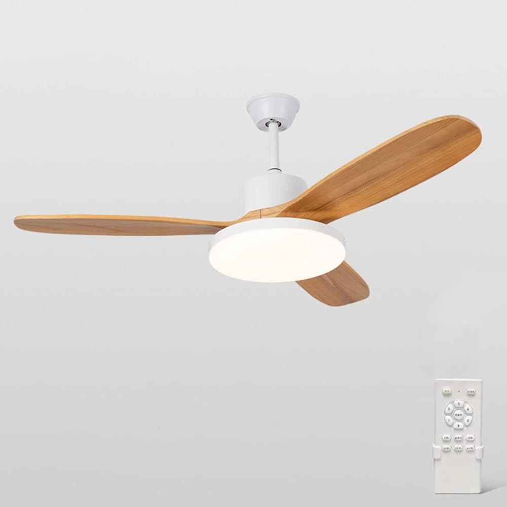 Ventilateur de plafond moderne 42in équipé d'un moteur muet 3 vitesses et LED dimmable