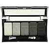 L.A. COLORS 5 Color Matte Eyeshadow, Black Lace, 0.08 Oz