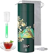 Portable Electric Kettle,Travel Electric Tea Kettle,with 4 Variable Presets, Stainless Steel Pers...
