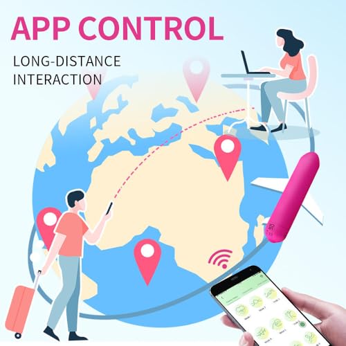 Image of Jango Mini Bullet Personal Body Massager With Bluetooth Connect|Bluetooth App|10 Modes,USB Charging, Waterproof (Black)