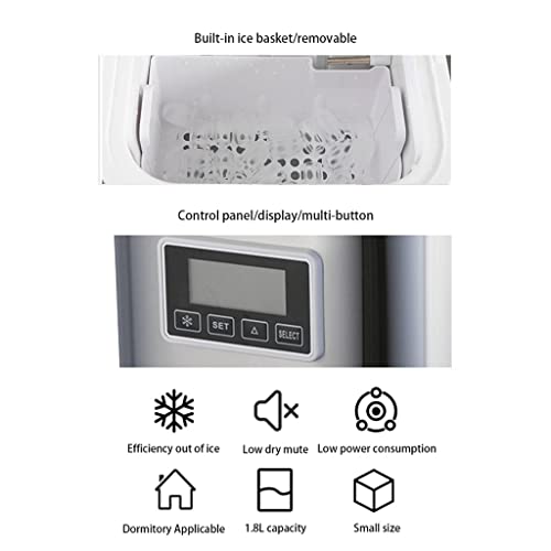 Máquina compacta para hacer cubitos de hielo portátil miniatura 2