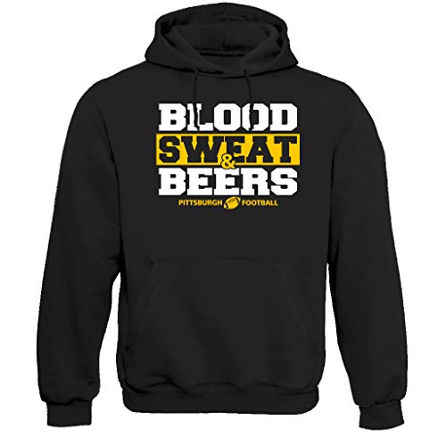 Xtreme Apparrel Pitts Football Loyal Fans Hoodie (2XL) Black