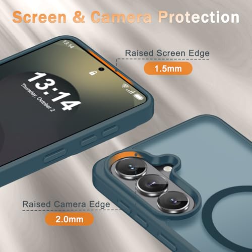 Image of YENAPOON for Samsung Galaxy S26+ Plus Case, Matte Magnetic Phone Cover, Lavender Gray