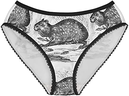Cuniculus Paca Panties, Cuniculus Paca Underwear, Briefs, Cotton Briefs, Funny Underwear, Panties For Women