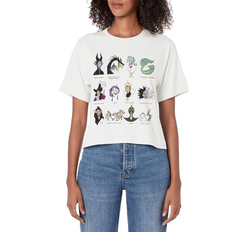 Disney Villains Portrait Grid Women's Crop Top