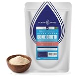 Clean and Pure Polvere di Brodo di Ossa 400g |Prodotto in Svezia | Beef Bone Broth Polvere Proteica Testato in Laboratorio UK | Proteine di Manzo 95% & Collagene Idrolizzato | Brodo di Ossa Grass Fed